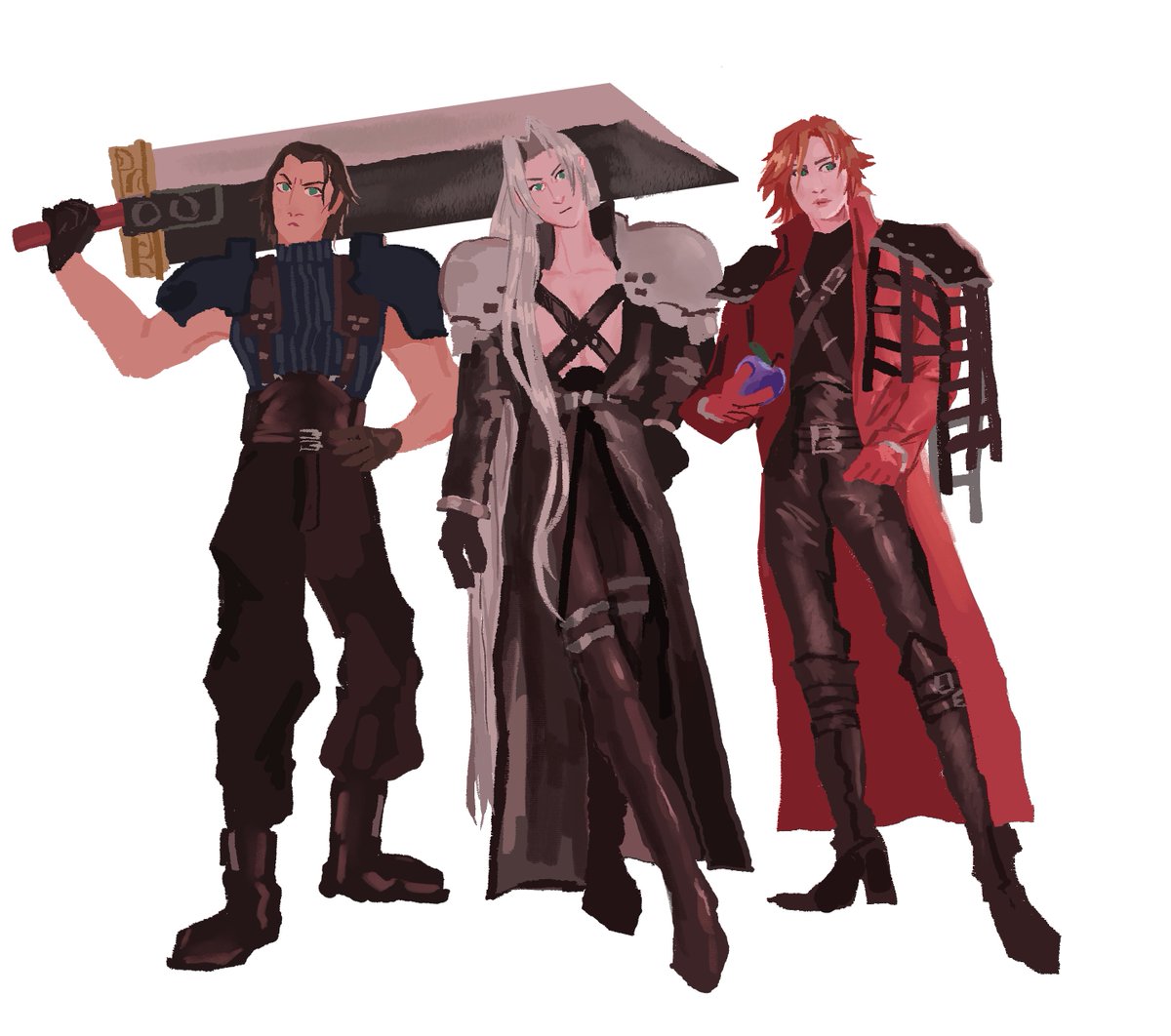 jooliart's tweet photo. if i saw them in the shinra cafeteria i would simply walk away https://t.co/EwKpVtPmsM