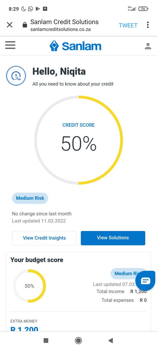 niqita11's tweet photo. @sanlam_group Credit Dashboard is so user friendly. Simply add your details on their dashboard here, https://t.co/E0UWopevbr and you are a few steps away from improving your credit score. Send them a call back and they’ll reach out to get you informed. 

#SanlamRealTalk #Ad https://t.co/3wsEui0ENv