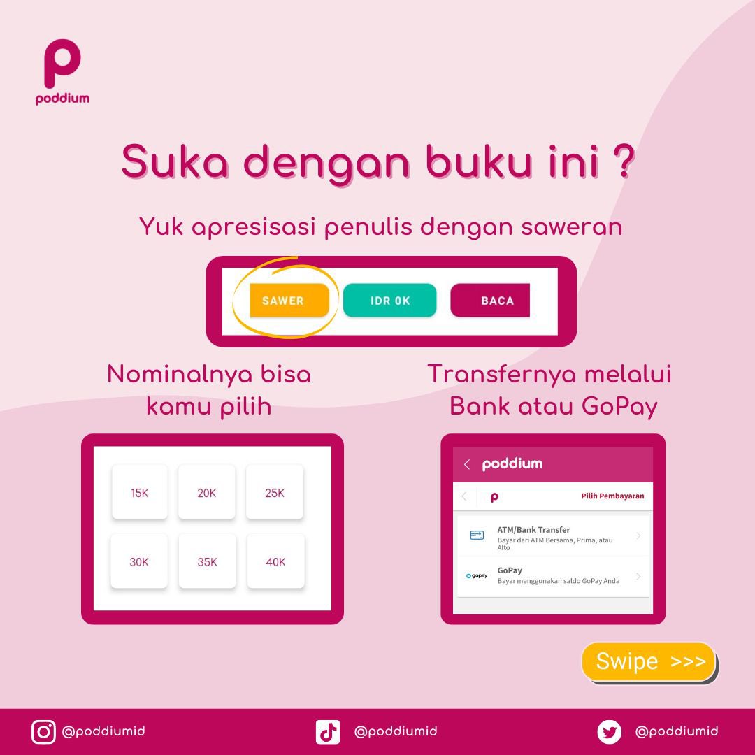 poddiumid's tweet photo. Buku ini gratis teman-teman, langsung bisa diakses di aplikasi Poddium. Kalau teman-teman suka dengan bukunya, teman-teman bisa langsung ngasih saweran ke Kelip Biru sebagai bentuk apresiasi. https://t.co/tffkvxlfRF