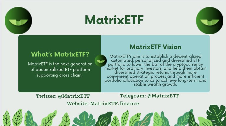 Join the revolution of #blockchain finance with <a href="/MatrixETF/">MatrixETF</a>! As one of the first projects on this space, we are looking forward to seeing you join our community and become part of building a better future together! Join now and let's make it happen together! #MatrixETF #Solana