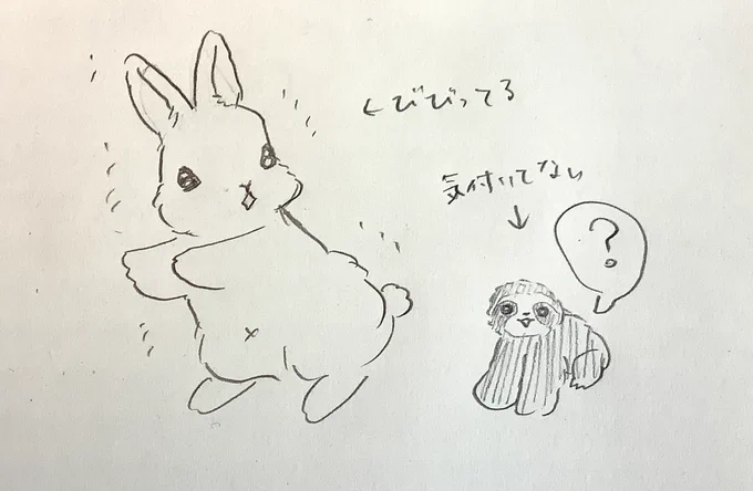 イラリク⑨
きんちゃん🐰&amp;つめじろう🦥 