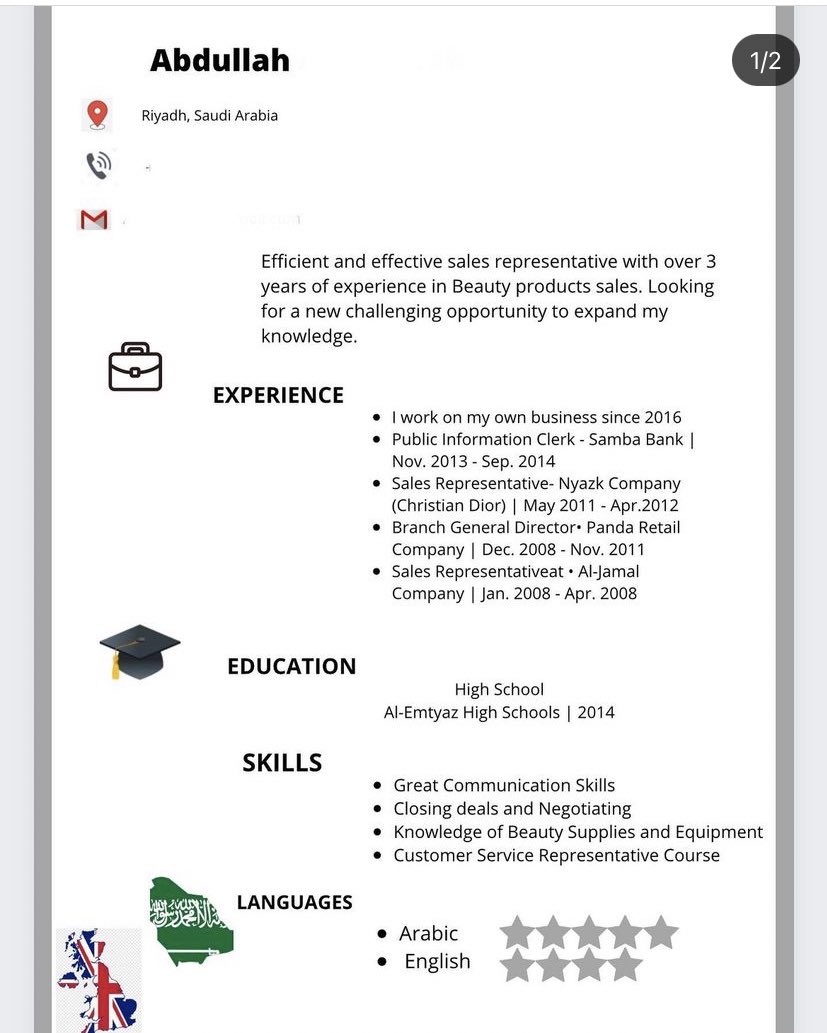 bestcv17's tweet image. نماذج Cv بالانجليزي 🖌 #سيرة_ذاتية