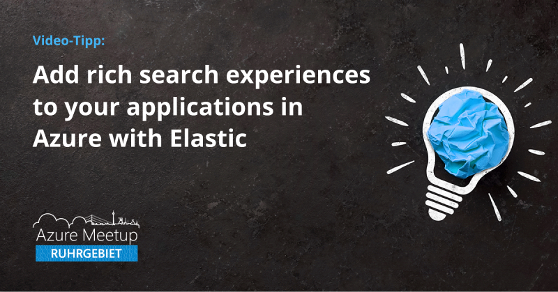 azureruhrgebiet's tweet photo. Spannendes aus der Azure-Welt: Elastic Cloud.☁️
Im aktuellen #AzureFriday Video unterhält sich Scott Hanselmann (@shanselman) mit Isaac Levin (Elastic) über die #ElasticCloud auf Azure.
Jetzt Video anschauen:
https://t.co/RdtOgBqh72
#ScottHanselmann #Microsoft #AzureFriday https://t.co/lEOW1zcyLS