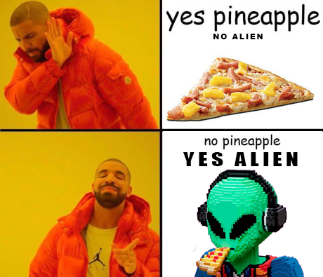 BlinksyXYZ's tweet photo. Drake loves pizza @bitlectro #DreamersVX https://t.co/6hdCObJU28