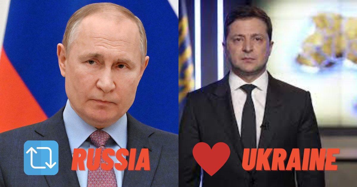 TodayWizard's tweet photo. Whom you support??? Retweet for Russia and Like for Ukraine... #UkraineRussiaWar #UkraineRussia #RussiaUkraineCrisis #RussiaInvadedUkraine #Ukraine #Russia https://t.co/qZUWIgSsiR