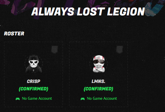 #AlwaysLostLegion ❤️
<a href="/Crsp_za/">Crisp</a> <a href="/ItsLmNs/">LmNs_🍋</a>