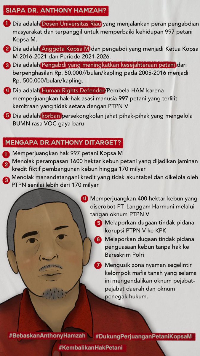 xxxindrgn's tweet photo. Kami korbannya. 

#BebaskanAnthonyHamzah
#DitahanKarenaBenar https://t.co/0VIso9Cx7x