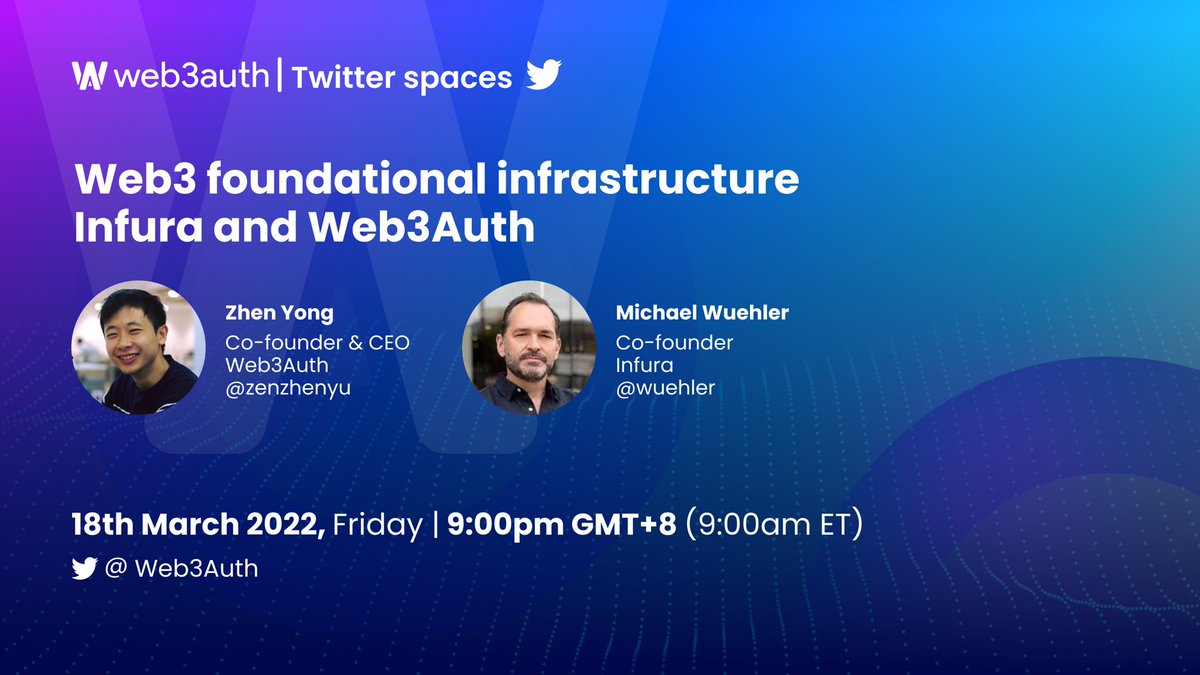 A powerful infrastructure is key to laying the foundation for onboarding the next billion into Web3. Don’t miss this powerful Twitter Space between our co-founder <a href="/zenzhenyu/">Zhen</a> and the extremely insightful co-founder of <a href="/infura_io/">Infura</a> , <a href="/wuehler/">wuehler</a>