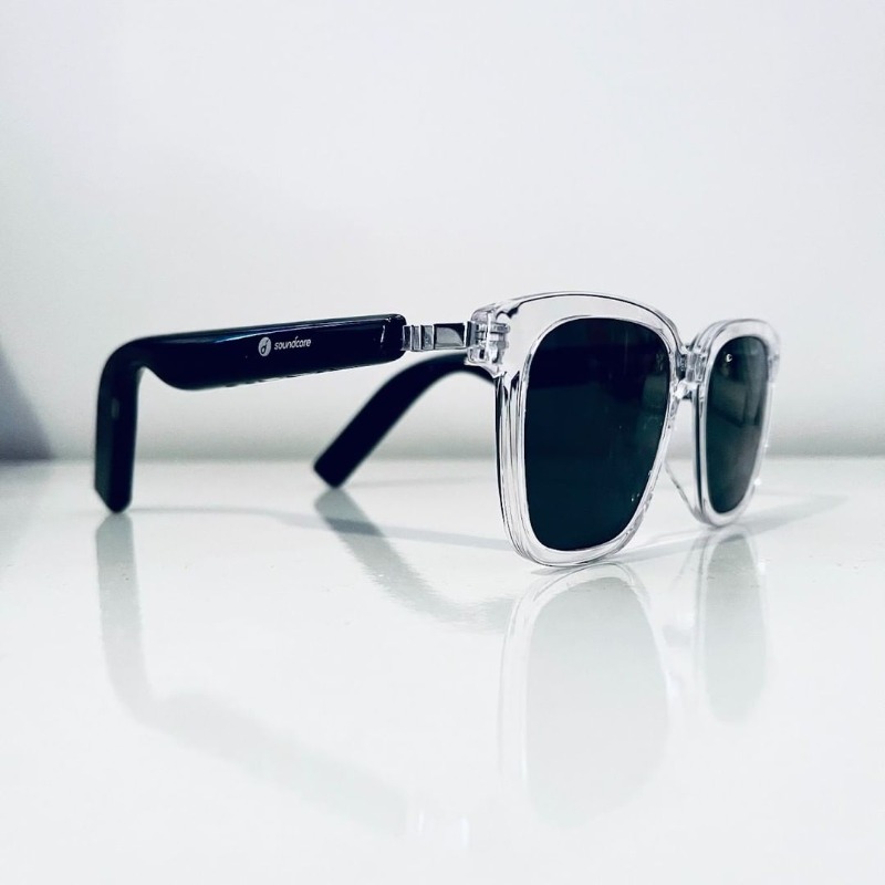 soundcoreaudio's tweet photo. Decide your style and press โถ๏ธ #ReframeYourSound with Soundcore Frames now ๐ถ
