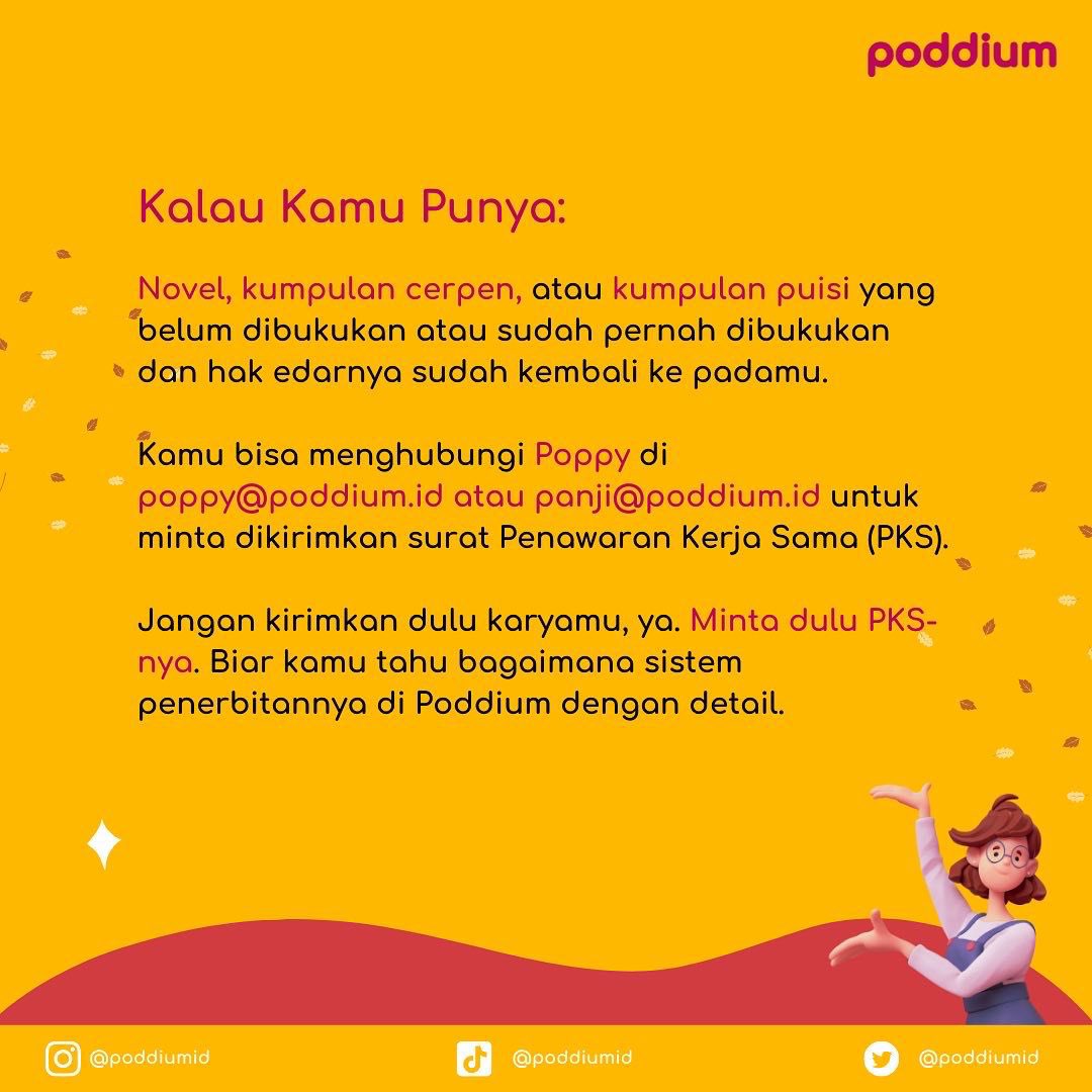poddiumid's tweet photo. Kamu punya karya? Mau karya kamu mudah diakses? https://t.co/UUUl1jrC9F