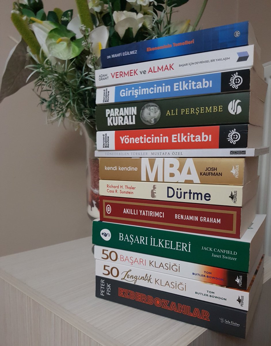 IsKitaplari's tweet photo. Şuraya 13 değerli kitabın ismini yazalım

Girişimcinin Elkitabı
Yöneticinin Elkitabı
Akıllı Yatırımcı
Başarı İlkeleri
Ezberbozanlar
Kendi Kendine MBA
Ekonominin Temelleri
Paranın Kuralı
50 Başarı Klasiği
50 Zenginlik Klasiği
Vermek ve Almak
Yönetebilen Türkler
Dürtme https://t.co/0kOvXeGdQh