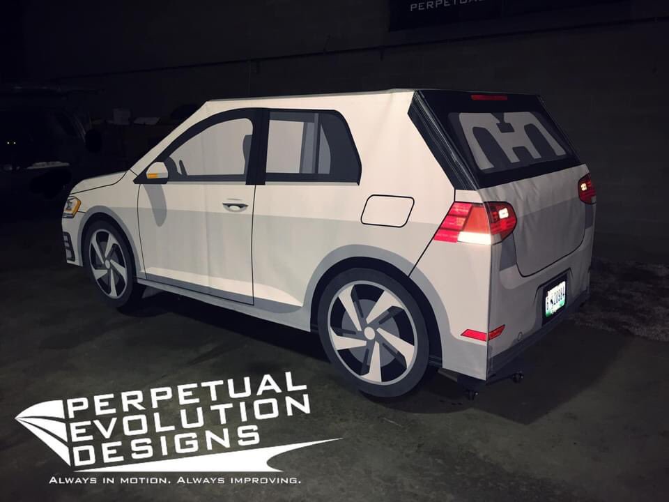 perpevodesigns's tweet photo. Strikeable Vehicle Targets have the ability to be struck during testing / calibration. 

Fabricated w/ foam, fabri embedded RADAR reflective materials, these vehicle targets can w/ stand impact while providing a safe object to crash into &amp; also provide safety for the driver. https://t.co/xviFNkPdRT