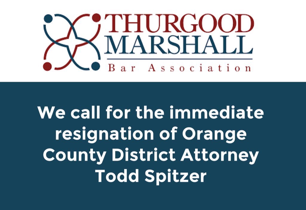 LarryTenney's tweet photo. .@naacpoc has joined:
βοΈ @CaliforniaNAACP
βοΈ @NatUrbanLeague
βοΈ @laurbanleague
βοΈ @TMarshallBar
In calling for resignation of
OC District Attorney
TODD SPITZER
#ResignSpitzer #SpitzerResign
h/t @fernermatt https://t.co/2yRy33hknu