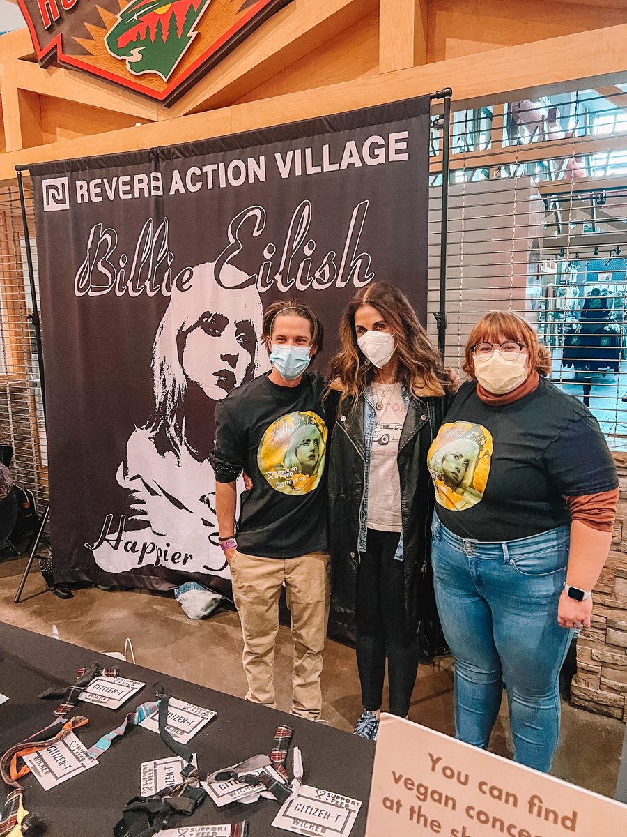 CitizenTProject's tweet photo. Getting to see our partnership with @supportandfeed and the @reverb_org Action Village in person at the Billie Eilish world tour was a dream 😍 Working together to create a more sustainable world makes us so proud and excited to be a part of this tour! https://t.co/Rv0SdesHix