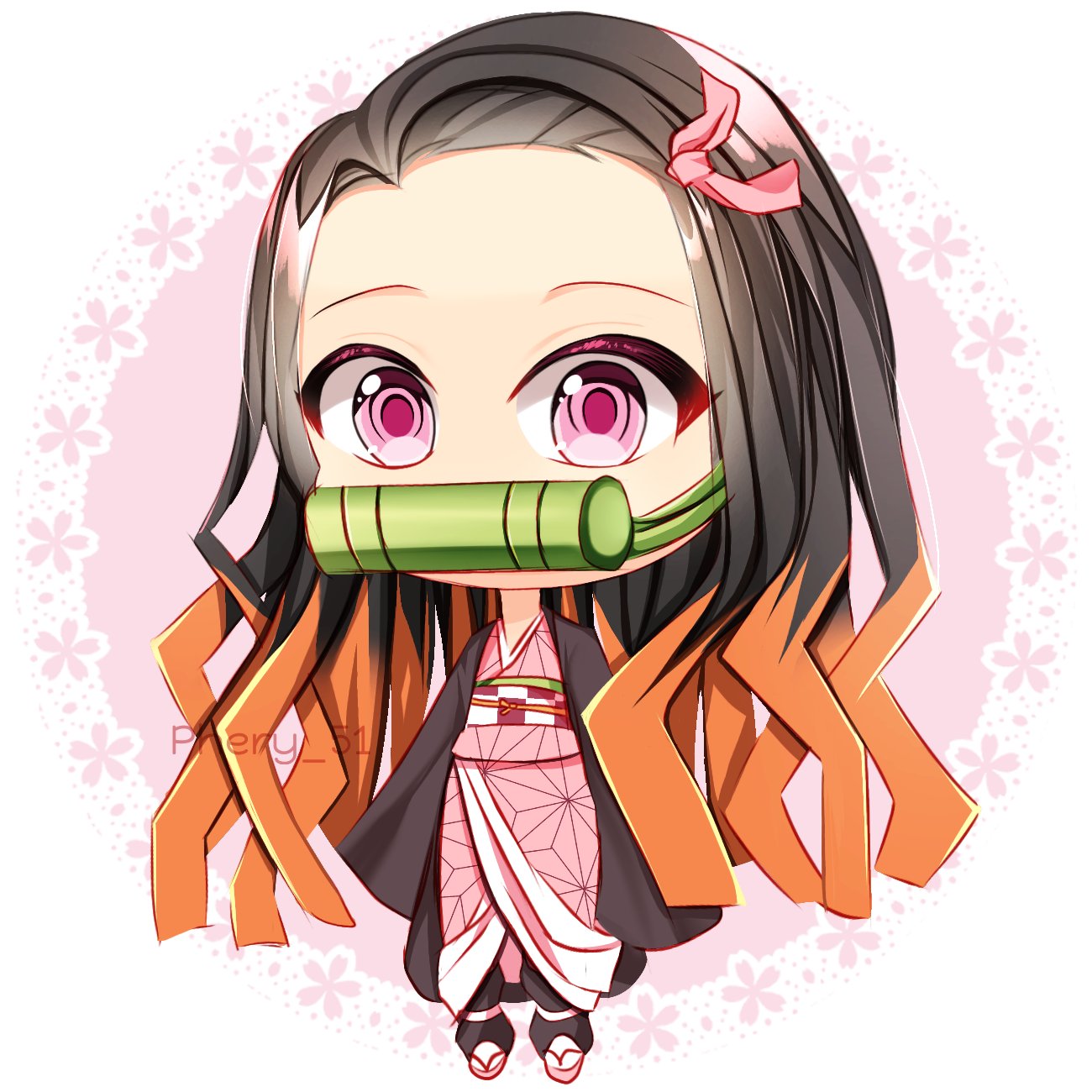 Nezuko-Chan 🐮🎋  Anime character design, Anime chibi, Club design