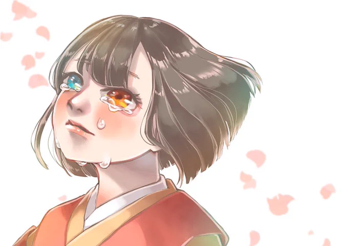 祇園精舎の鐘の声、諸行無常の響きあり。いいアニメでした。#平家物語 #アニメ #びわ 