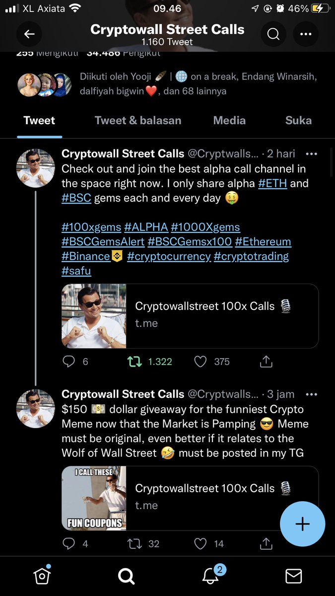 supenopenosu's tweet photo. @GiveAwayHost @Cryptwallstreet Done https://t.co/7veJclnTqj