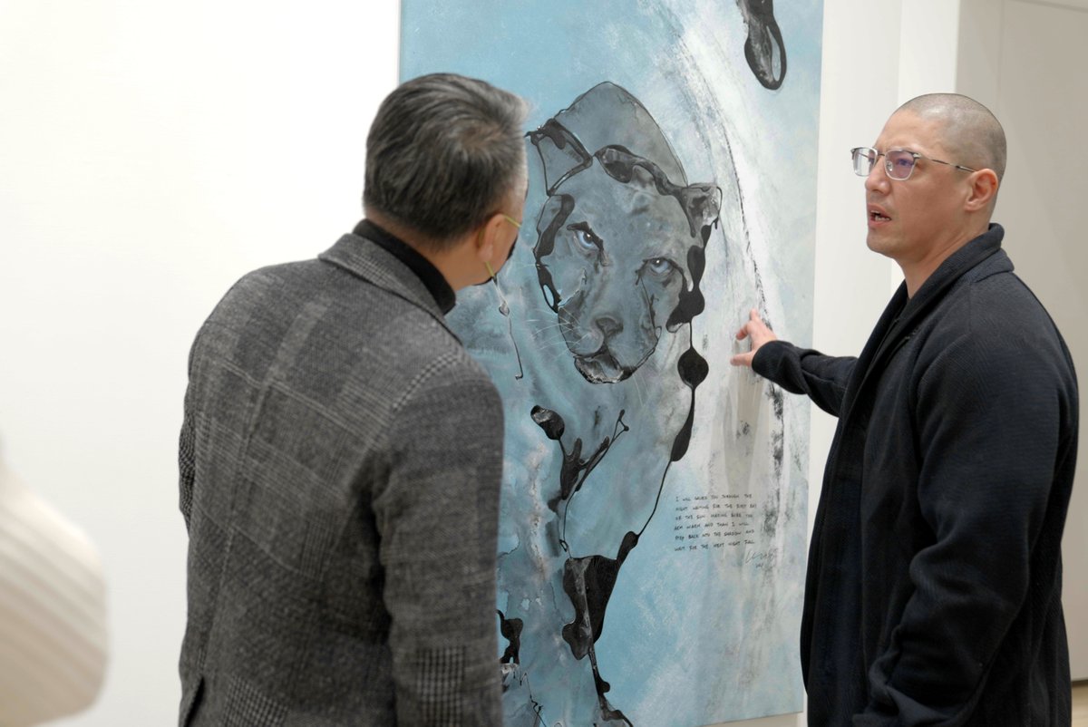 as_studio_'s tweet photo. 白石展
WHITESTONE

獅、熊、虎、豹，即便是野獸，也皆以溫柔而真誠的眼神與觀者對望，當心靈自由及真誠時，人與獸無界，才能達到美與善的境界。
 There is no boundary between man and beast, and the realm of beauty and goodness can be achieved.

#類宇宙 #元宇宙 
#haahuniverse #mataverse https://t.co/X5TZ5T1qYE