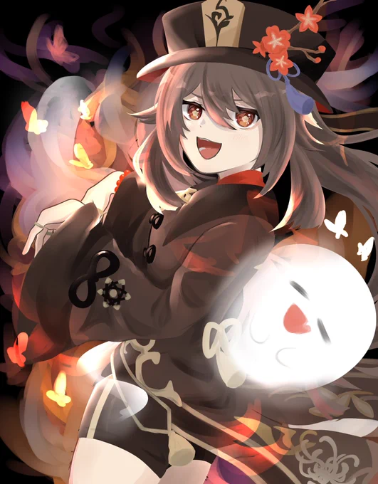 おばけが怖いの〜??( ≖ᴗ≖​) #原神  #HuTao 