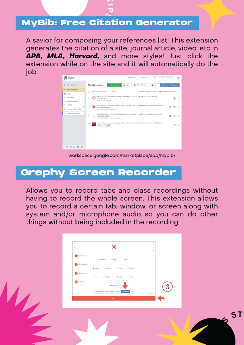 PSHS_SCS's tweet photo. Sometimes, our browsers could get messy, and it affects the flow of our work. 😵💫
Good thing there are wonderful people who develop helpful apps for us to use in increasing our productivity.
Check out our super helpful Must-Know Browser EaseTips below! 🤓
#EaseTips #EaseStudy https://t.co/R8RR0JsSs5