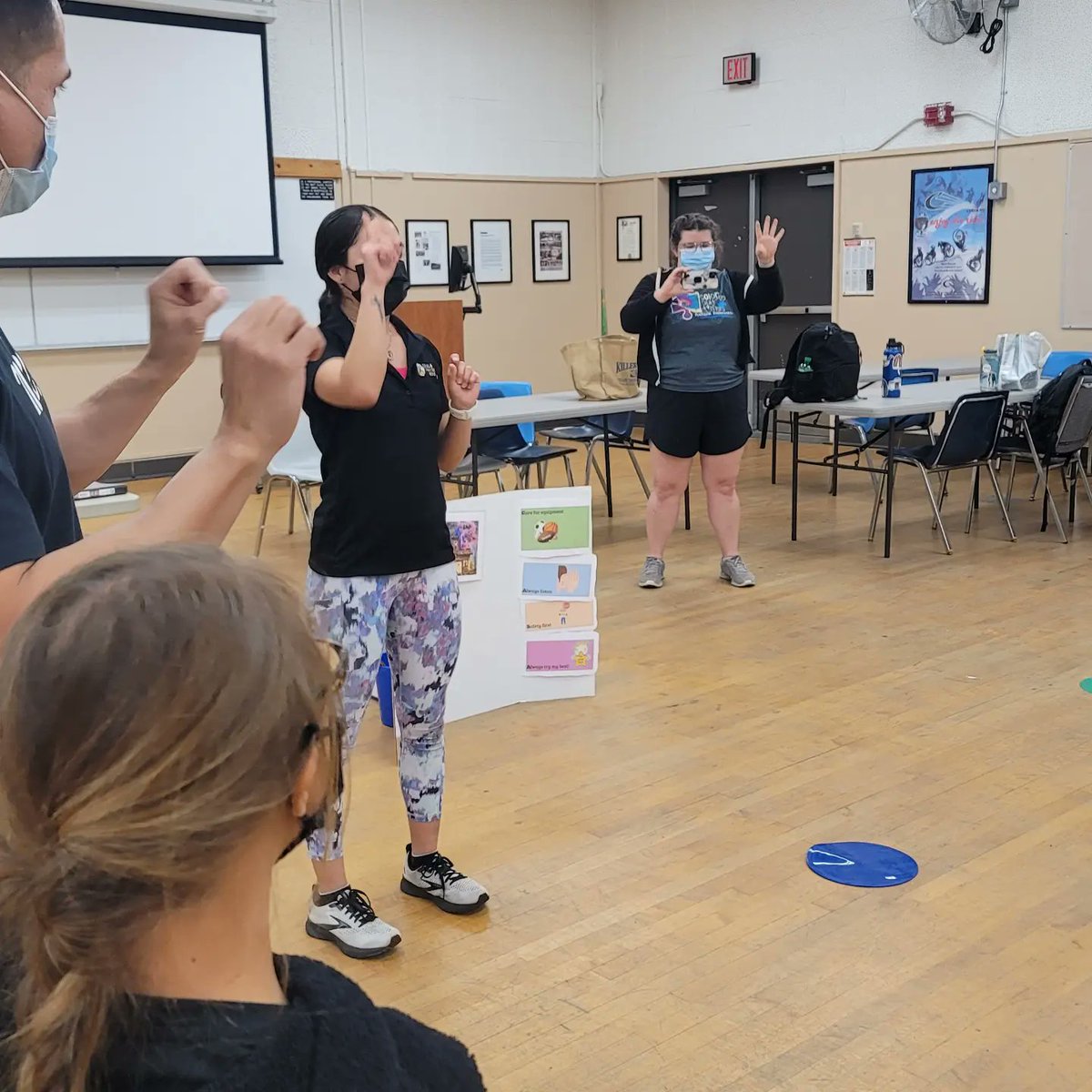 CSULB_APE's tweet photo. Another fun day at ASAPP today! Ms. Cecelia led us into a warm up, dance lesson, and cooldown with a creative Encanto theme!
#CSULB_APE #AdaptedPhysicalEducation #encanto https://t.co/P7ID8qBQEU