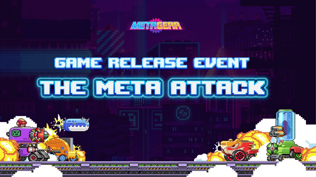 🎉 WELCOME TO METAGEAR GAME RELEASE PARTY 🎉

Get ready to celebrate MetaGear Official Game with our launching events Gearheads 🥳🥳 Three massive events are waiting for you to tackle 💥

🤓 Find more details about them RIGHT NOW here 
👉t.me/MetaGearGlobal…

#GEAR #MetaGear