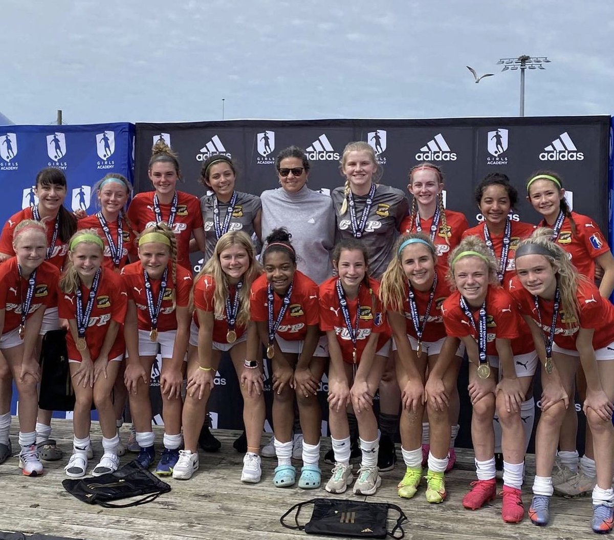CUPGirlsGA's tweet photo. That’s a wrap on #GAFL22!!!  
CUP 07 GA are U15 CHAMPIONS LEAGUE WINNERS!  

🙌🥳🎉 to all of the players, coaches and families.  We are so proud of you!  

⁦@CoachGallimore⁩ 👀
⁦@GAcademyLeague⁩ 
#UNITEDfamily
🥇🏆🥇 https://t.co/0HOQ5sxKtF