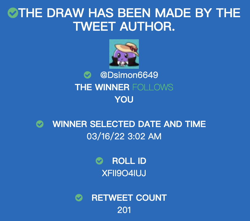 as_studio_'s tweet photo. Congratulations
@Dsimon6649 @GwrdZbLvmoAdBGH 
for whitelist
please message us!!! https://t.co/ZAGZE5nrzm