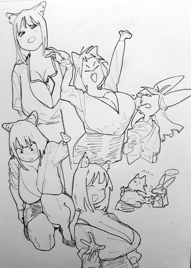 cat doodles 