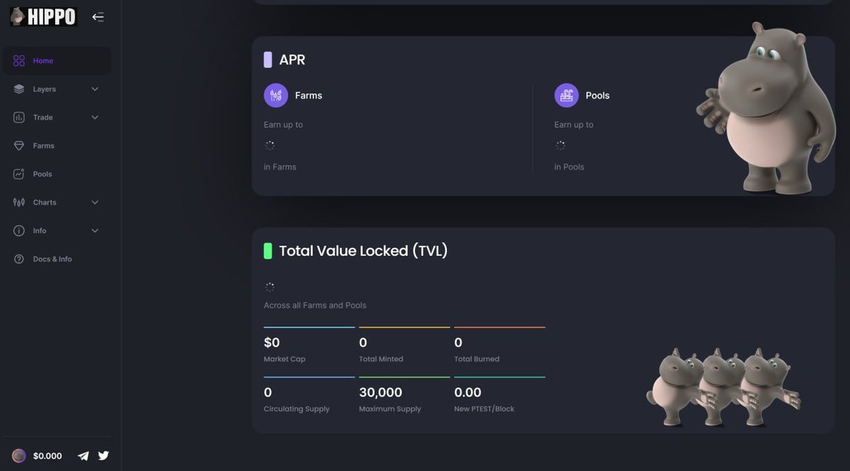 DeFi HIPPO #DeFi ~Yieldfarming $HIPPO @0xPolygon tweet media
