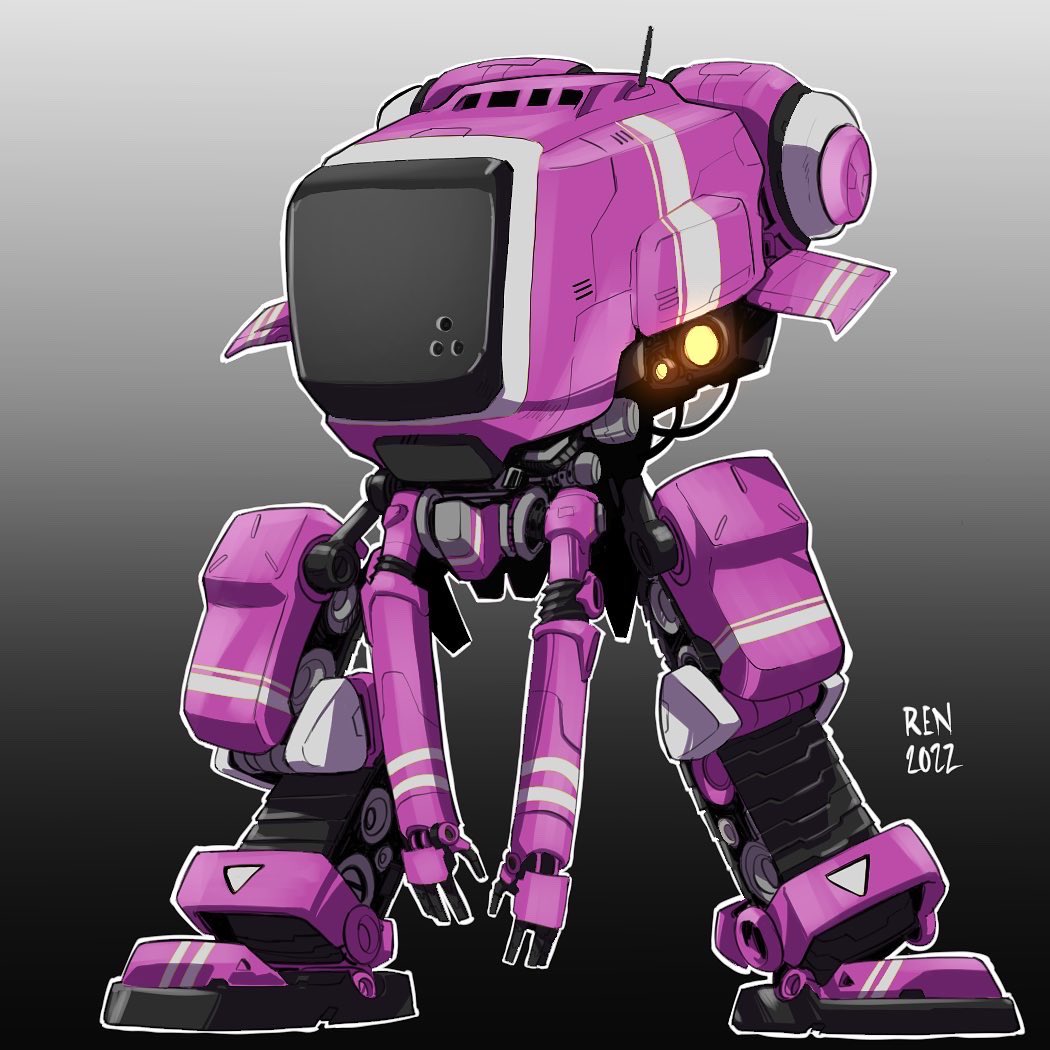 Chuva736's tweet photo. I have no idea what color I like! You choose! #marchofrobots2022 #mecha #robots #conceptart #ConceptRobot #conceptmecha https://t.co/42BqKgSexr