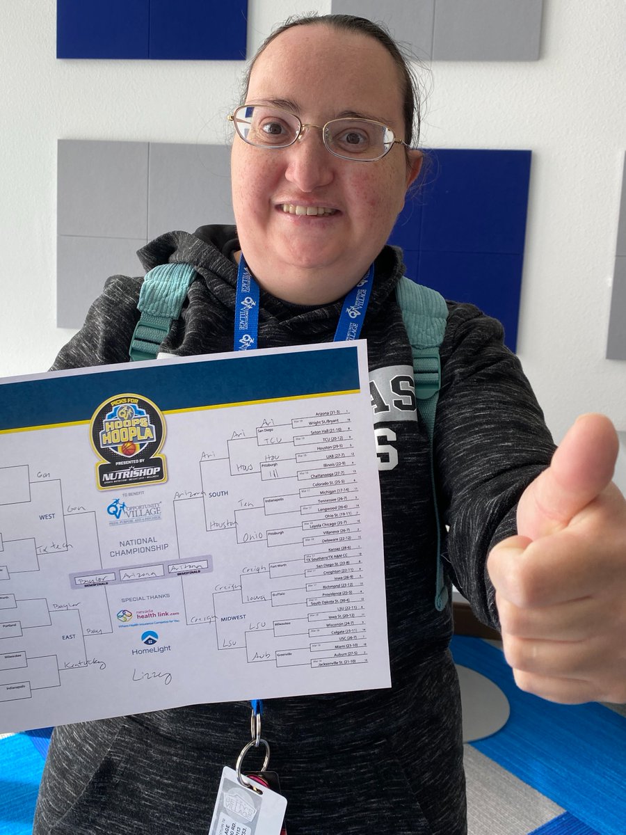 OppVillageLV's tweet photo. Team OV is going for @GonzagaBulldogs #ArizonaWildCats @BoilerBall and @umichbball
Get your brackets and have fun while making a difference in the lives of the people OV serves. Sign up at https://t.co/qtkGAflSQq. ☺️🏀 #PicksForOV #MarchMadness https://t.co/4eARZYhJ6E
