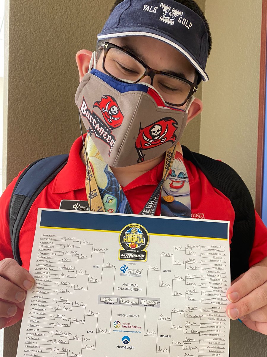 OppVillageLV's tweet photo. Team OV is going for @GonzagaBulldogs #ArizonaWildCats @BoilerBall and @umichbball
Get your brackets and have fun while making a difference in the lives of the people OV serves. Sign up at https://t.co/qtkGAflSQq. ☺️🏀 #PicksForOV #MarchMadness https://t.co/4eARZYhJ6E