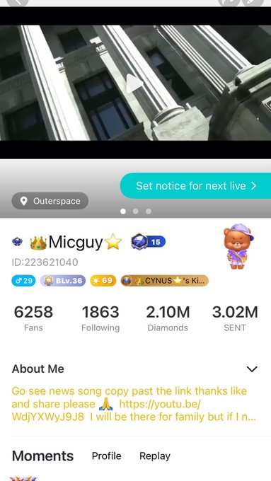 Les amis je vais fini mon world record cette cette application v&eacute;n&egrave;re nous rejoindre https://t.co/gP<a href="/tag/followme"class="tags"><span>#followme</span></a><a href="/tag/fire"class="tags"><span>#fire</span></a><a href="/tag/liveme"class="tags"><span>#liveme</span></a>