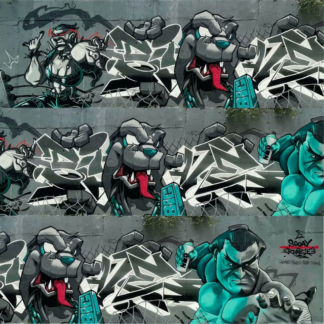 5iv3__'s tweet image. &quot;Spray Rumble&quot; with @chamology @twenty_fifth @___zars

#5ive #5ivegraffiti