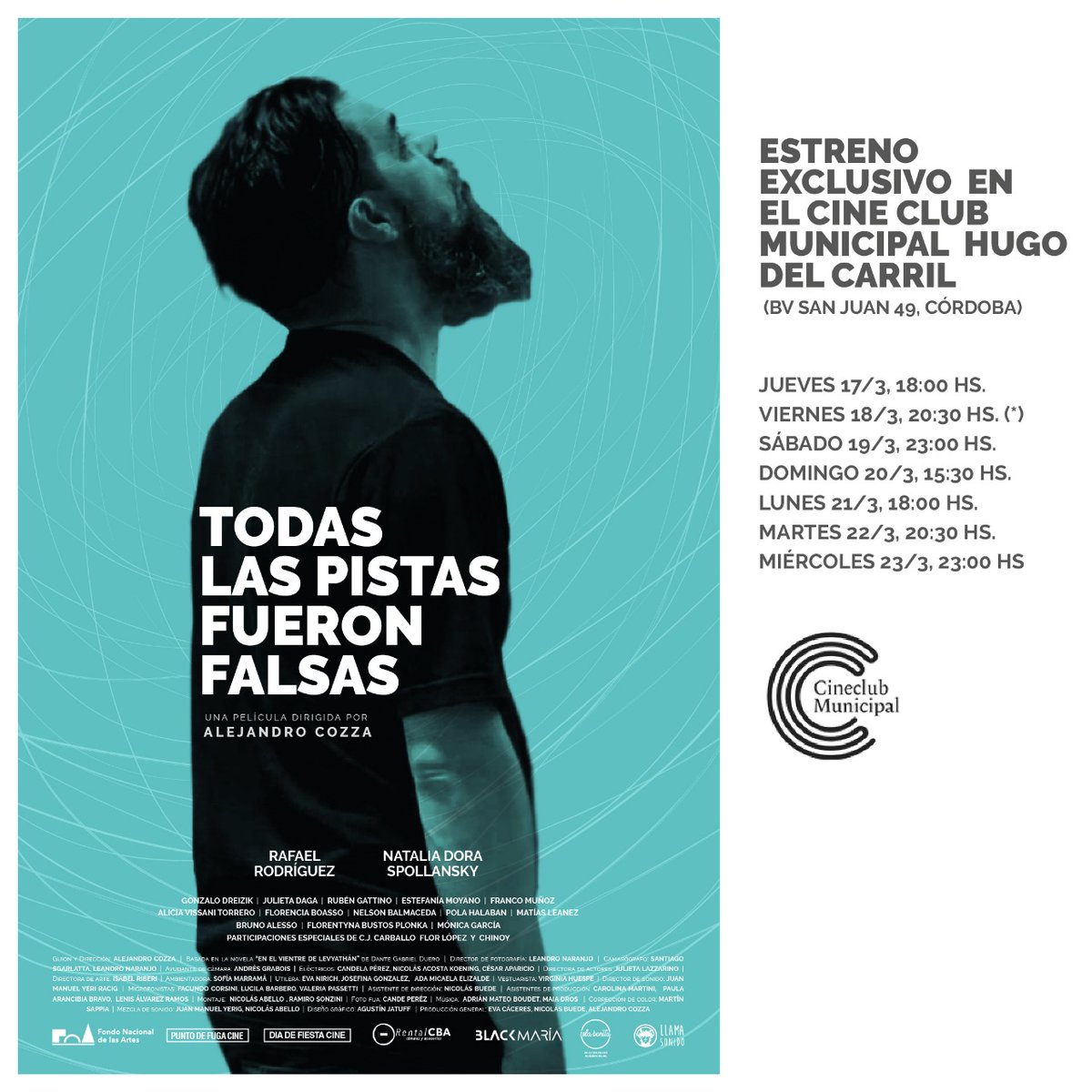 NowaPolonia's tweet photo. 🎬¡El Nowa en una película!🍿
📽️Se estrena “Todas las pistas fueron falsas” en el @cineclubmuni 
#Córdoba #Argentina #Polska #Polonia @PLenArgentina @WspolnotaPolska @LaVozdePolonia @RRIIMuniCba @PolskiSenat @prezydentpl @PremierRP @MartinLlaryora @PasseriniOk @Infocolectivid1 https://t.co/FPBziOAH8a