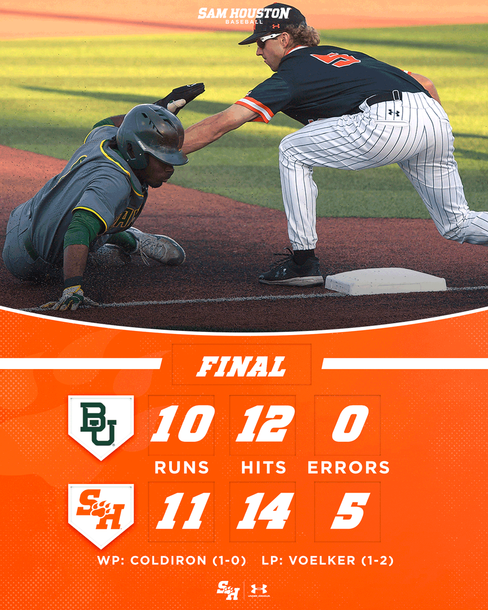 College Baseball Nation on Twitter "Sam Houston walks off Baylor in
