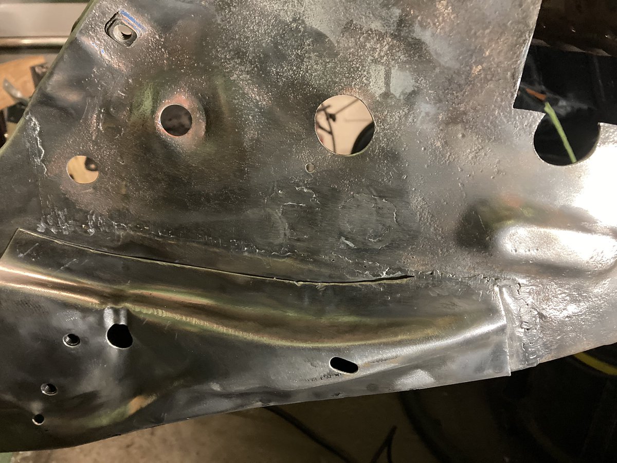 thebugnut's tweet photo. Filling in some holes. It’s not exciting but it needs to get done. I am leaving the two additional holes that provide access to the dual carburetors.
Project #Super71
#vwbeetle #vwbug #superbeetle #thebugnut #volkswagen https://t.co/11dQx69DKm