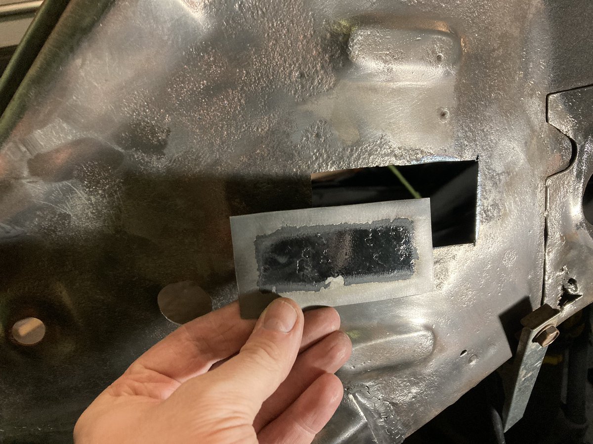 thebugnut's tweet photo. Filling in some holes. It’s not exciting but it needs to get done. I am leaving the two additional holes that provide access to the dual carburetors.
Project #Super71
#vwbeetle #vwbug #superbeetle #thebugnut #volkswagen https://t.co/2OaEWHPmni