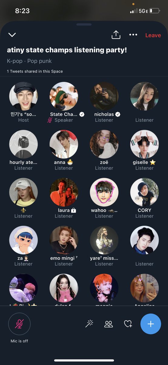 State_Champs's tweet photo. I told the world I liked @ATEEZofficial and now I’m in a live chat with the Atiny showing them our band. 🤯🤯🤯 thank you for giving us a chance! https://t.co/jqWZTPX4Ep