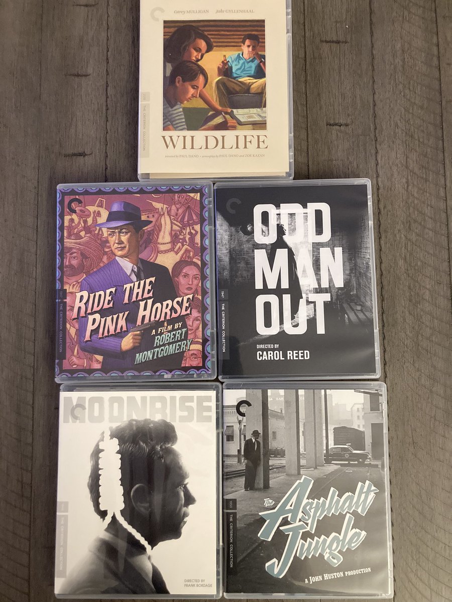 crimsonblue89's tweet photo. My @Criterion flash sale orders arrived, can’t wait to start digging into these. All but one will be #FirstViewings #FilmNoir https://t.co/a5tRH1AAQK