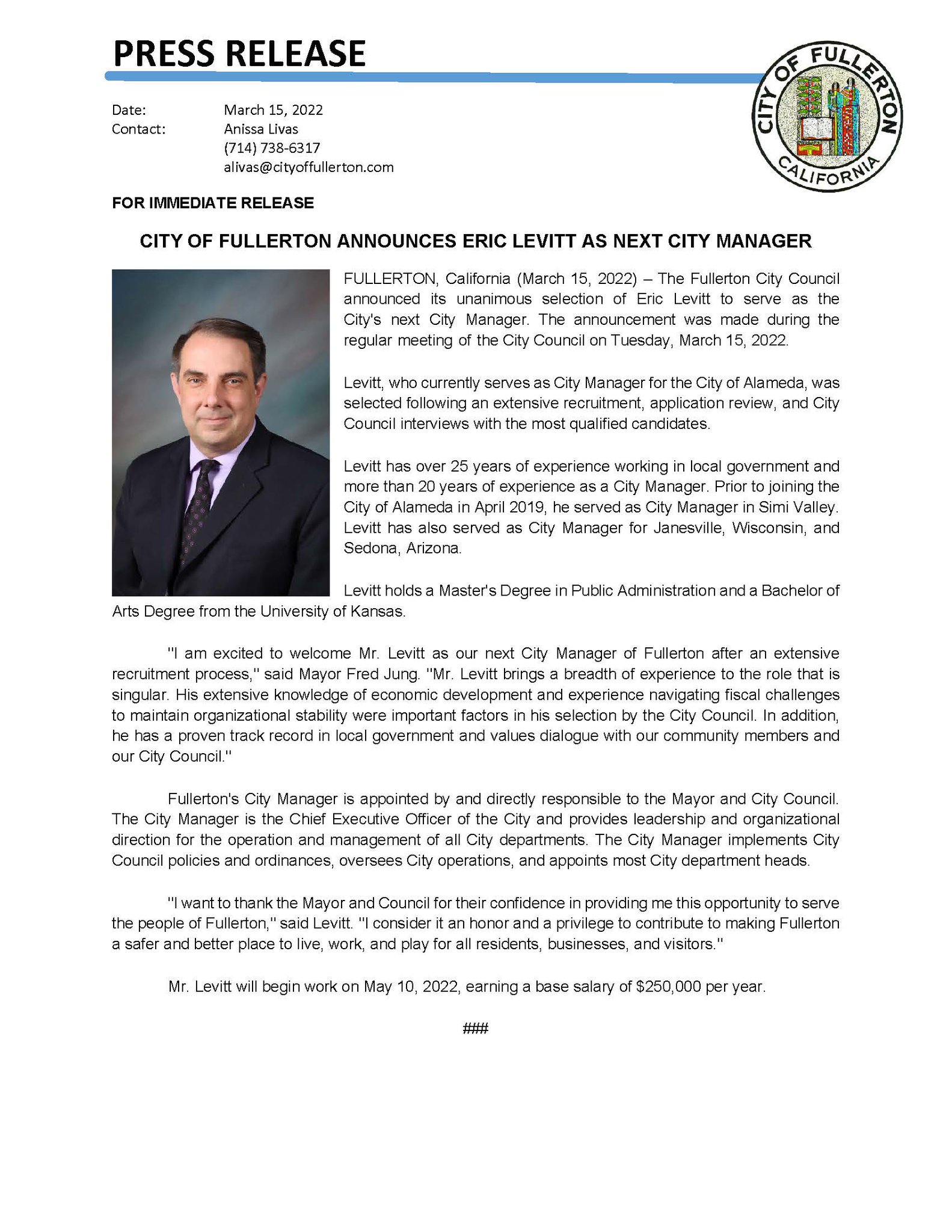 City of Fullerton on Twitter: 
