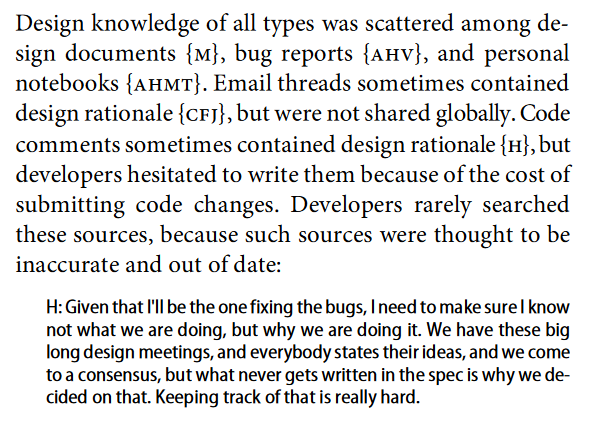 basicswe's tweet image. I often get asked how's day to day life in GAMMA as a Software Engineer, this 2007 paper from Microsoft is an unusual but fantastic source: microsoft.com/en-us/research…
It is 15 years old, but little has changed compared to what's described in it.
1 particular faulty process:
1/3 👇
