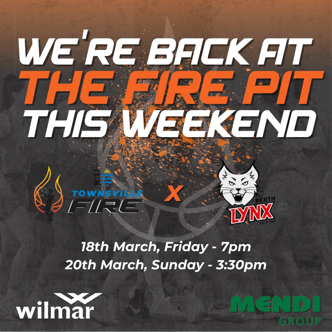 TownsvilleFire's tweet photo. We're so excited to play the final two games of the regular WNBL season at home๐งก
Watch our girls take on the Perth Lynx! Grab your tickets:
๐ธ18th March, 7pm: https://t.co/81RGq0uUIR
๐ธ20th March, 3:30pm: https://t.co/XDcvamGPIA
#townsvillefire #timetoignite #wnbl22 #shegotgame https://t.co/moV3DJ6VTH