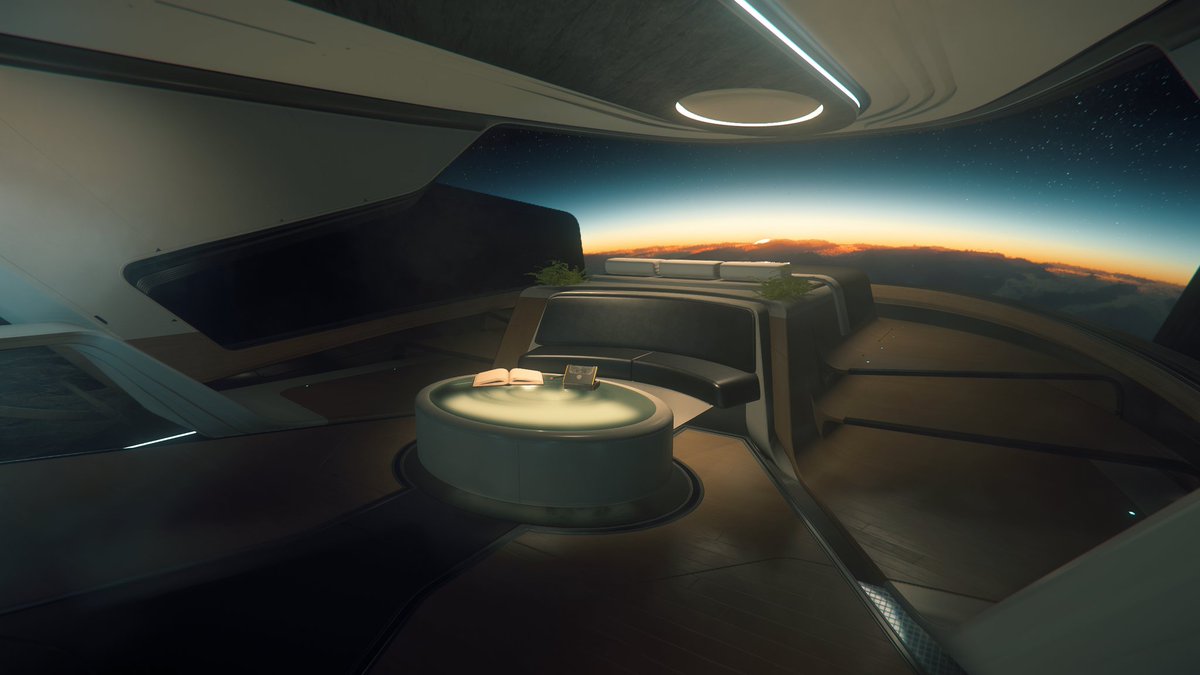 MarcusMaroon's tweet photo. Ending my night with the most beautiful Crusader sunrise I've seen in Star Citizen with my brand new 600i. #StarCitizen https://t.co/Ouh8SYdkgx