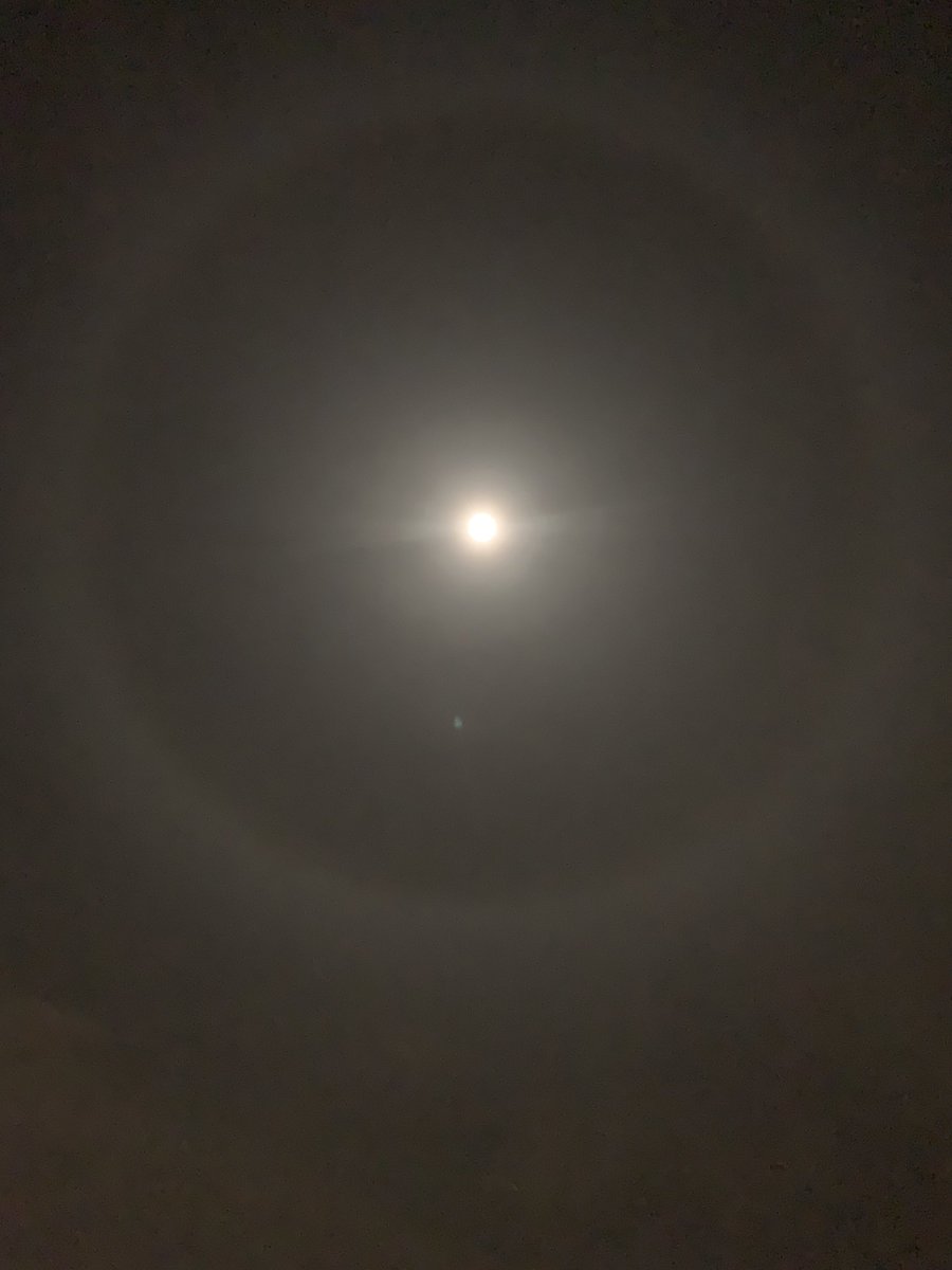 A ring around the moon??!! What that mean???
