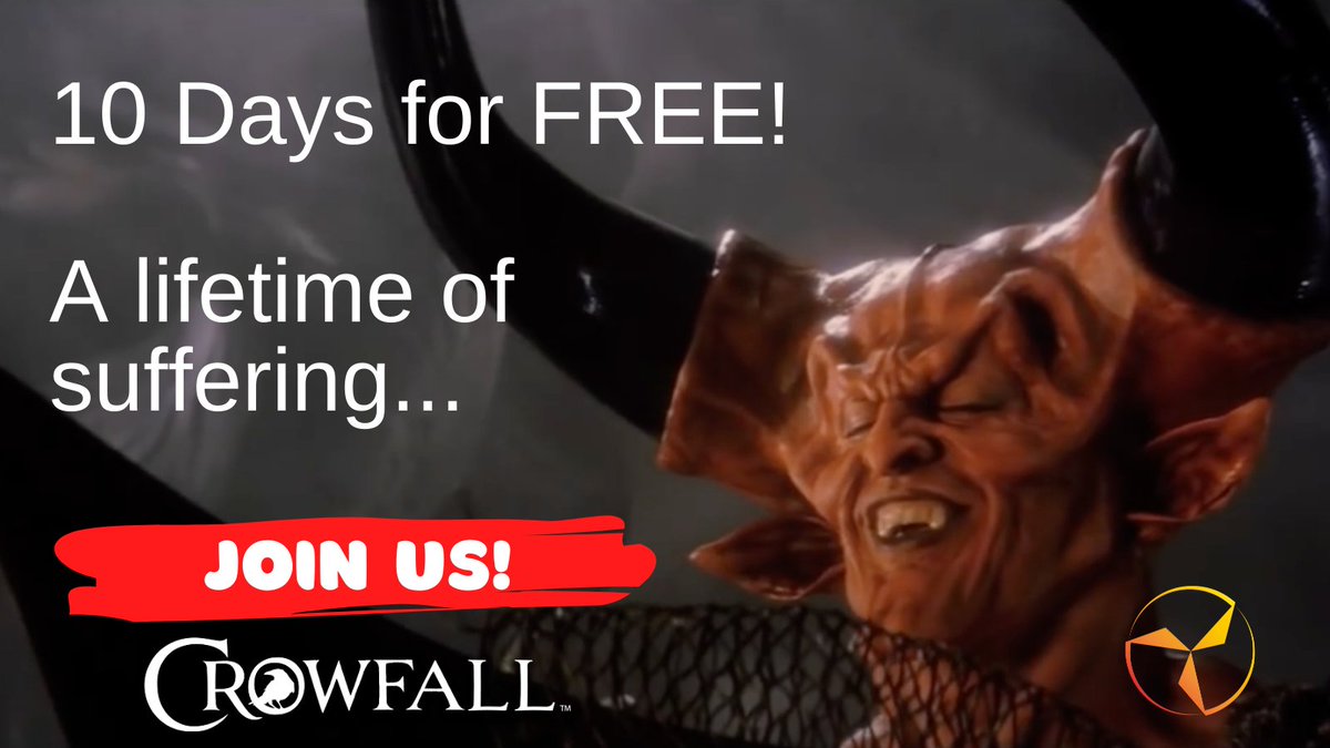 BattleVortex's tweet photo. A new Executive Producer update emerges! We are glad Tyrant is doing well and getting over the Vid. https://t.co/zVDShcEf5j

Tyrant reminds us to join Crowfall today! https://t.co/3mppMaxr0E 
@Crowfallpod @CrowfallGame #crowsofafeather https://t.co/5Dr4pPErxJ