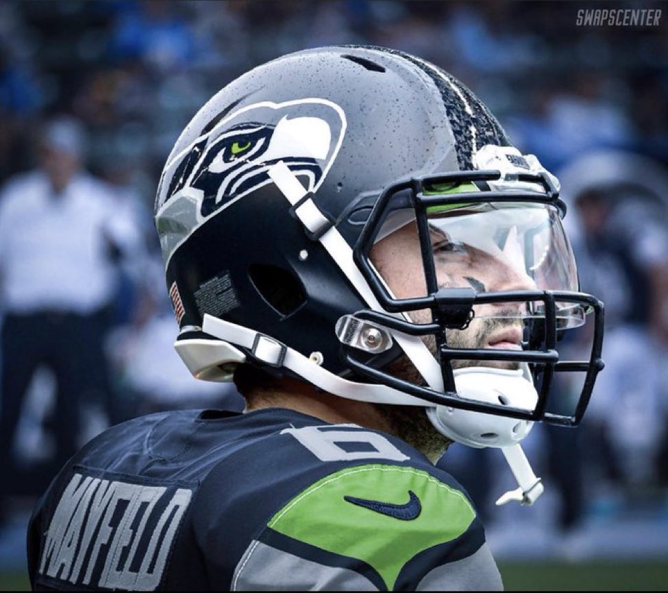 SamiOnTap's tweet photo. Baker Mayfield is going to be the Seahawks QB, isn’t he? 🤔 https://t.co/5ViVGopN19