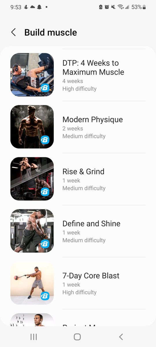 Efernia's tweet photo. The difference between male/female program names is hilarious @Bodybuildingcom https://t.co/6JtUJfDgqR