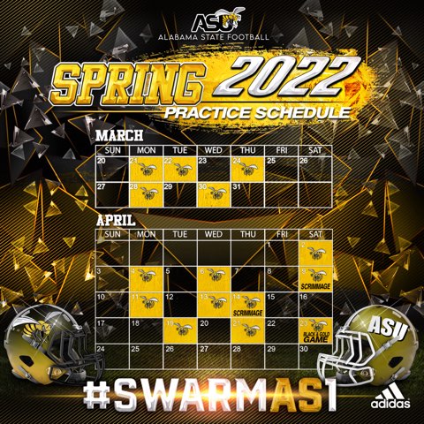 ASU Spring Practice Schedule!  
 #SWARMAS1